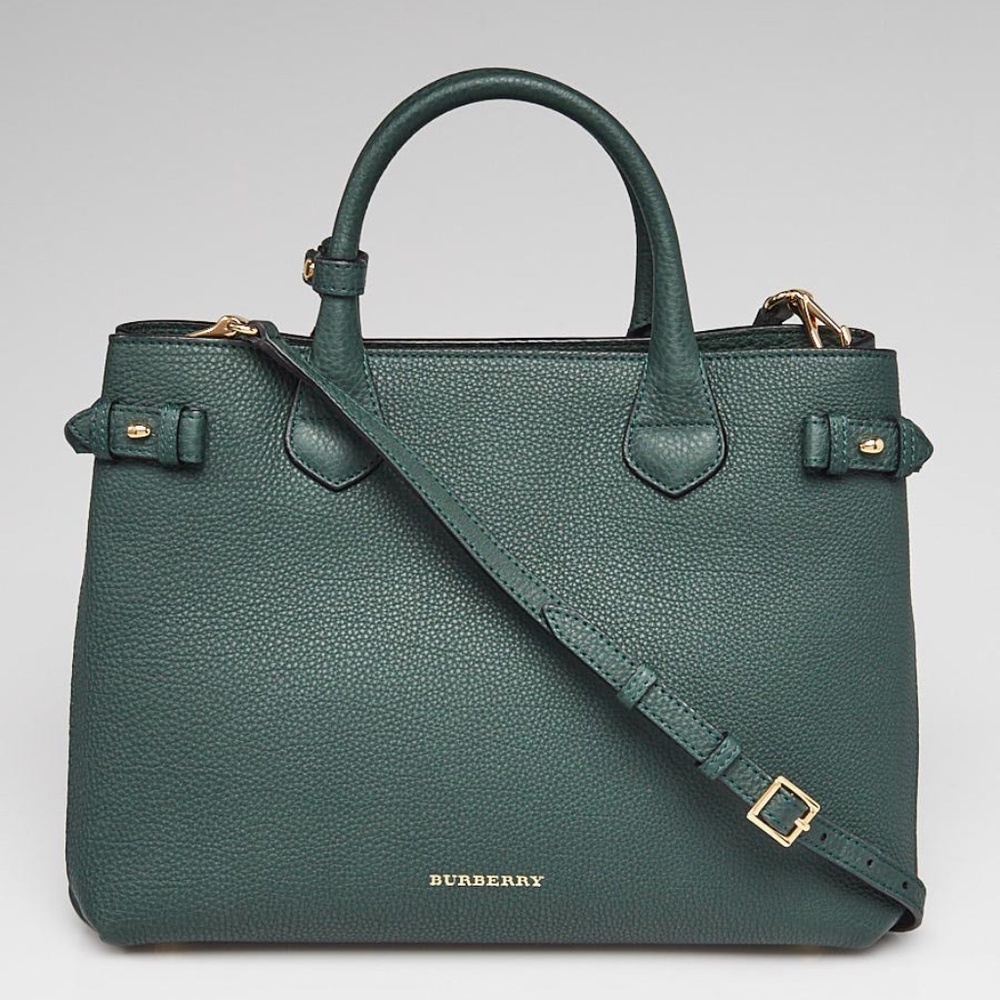 Burberry Green Satchel Bag